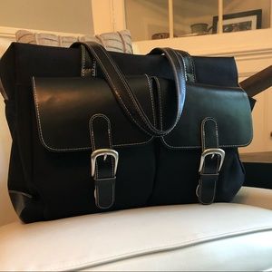 Jack George’s - black leather/ballistic briefcase